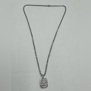 King Baby Silver Necklace